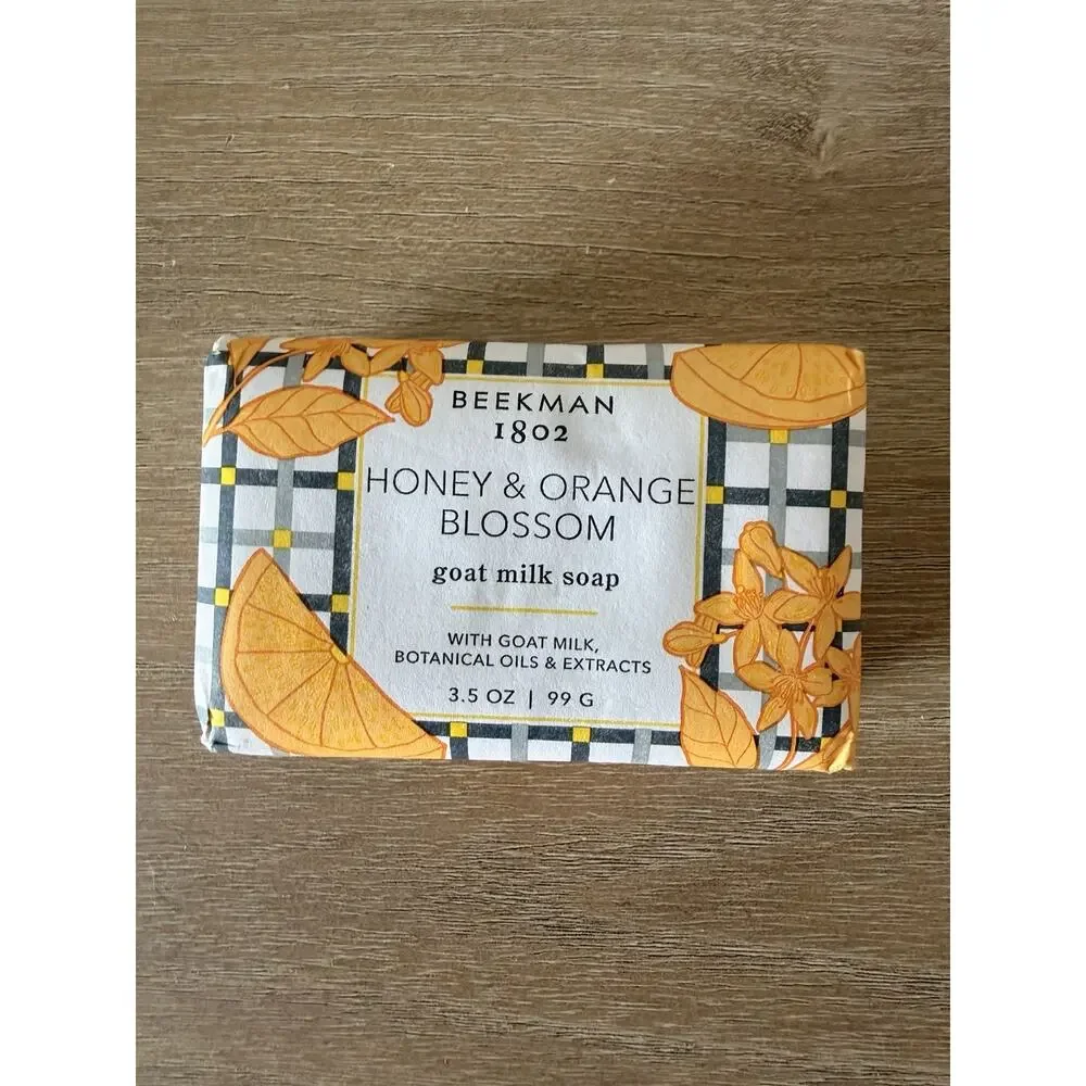 Beekman 1802 Honey Orange Blossom Goat Milk Soap 3.5 oz Lot of 3 New